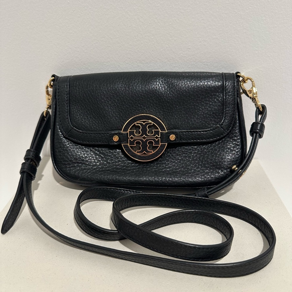 Tory Burch Black Leather Crossbody Bag